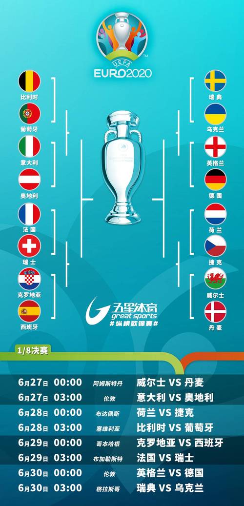 欧洲杯16强队高清阵图（欧洲杯16强阵容）